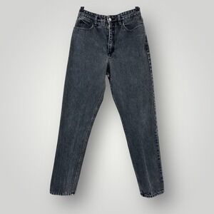 VTG Guess Georges Marciano Jeans Womens 30 Black USA Made High Waist Mom Jeans